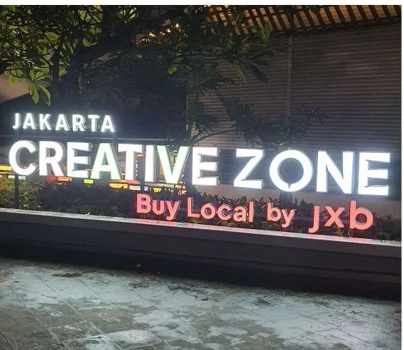 Jakarta Creative Zone Buy Local dimensional letters